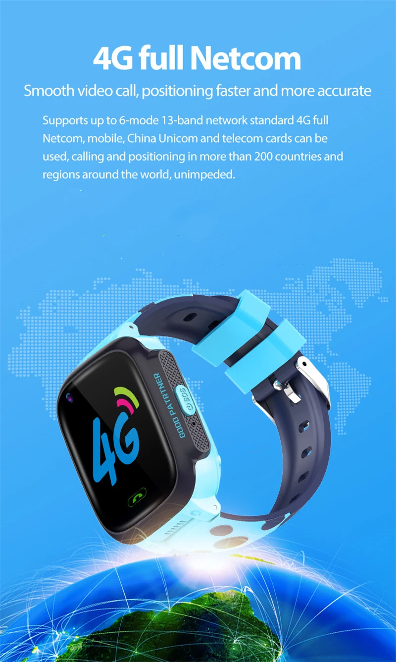 Greentiger Kids Smart Watch 4G GPS WIFI Tracking Video Call Waterproof SOS Voice Chat Children Smartwatch For Boy Girl VS A36E