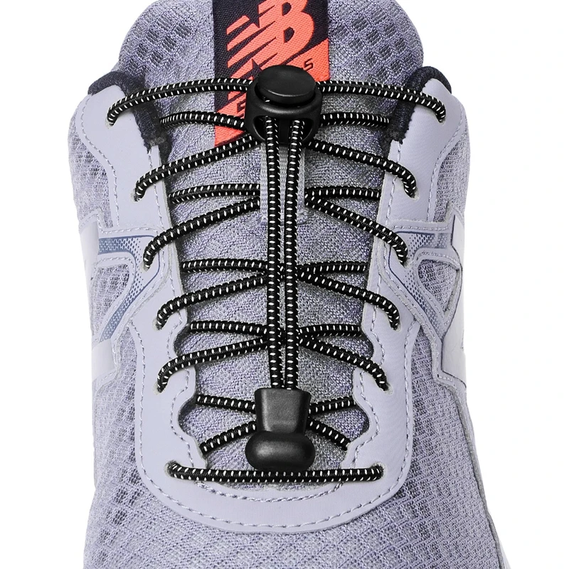 Cordones elásticos para deportivas, 1 par de cordones que ajustan al calzado sin necesidad de atarse, disponible en 23 colores| Cordones de zapatos| - AliExpress