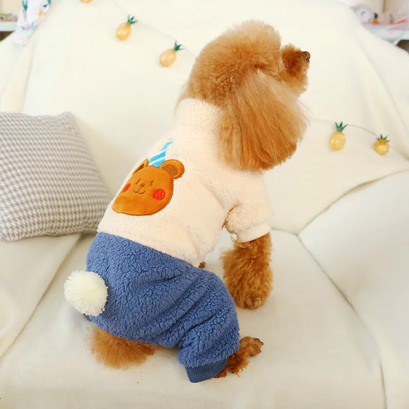 XS-XL Размер Petcircle Одежда для собак Теплый осенне-зимний комбинезон для собак утепленные комбинезоны для собак для мопса одежда для домашних животных