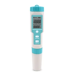 Nouveau PH/TDS/EC/ORP/salinité/S. 7 en 1 Testeur de qualité de l'eau potable, testeur de PH G/température C 600 pour Aquariums 