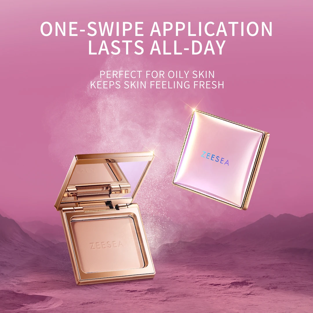 ZEESEA Press Powder Metaverse Pink Series Long Lasting Foundation New