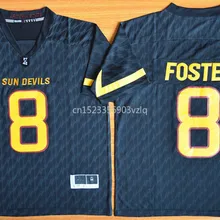 Новое поступление высокое качество NCAA Sun Devils Arizona State D.J. Фостер#8 футболки для колледжа Ограниченная серия трикотажные S-XXXL