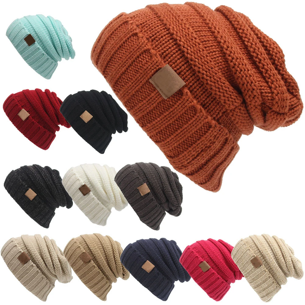 Женская Шапка-бини «конский хвост», 24 цвета, тянущаяся вязанная крючком шапка, зимние шапки для женщин, шапки, теплые женские шапки