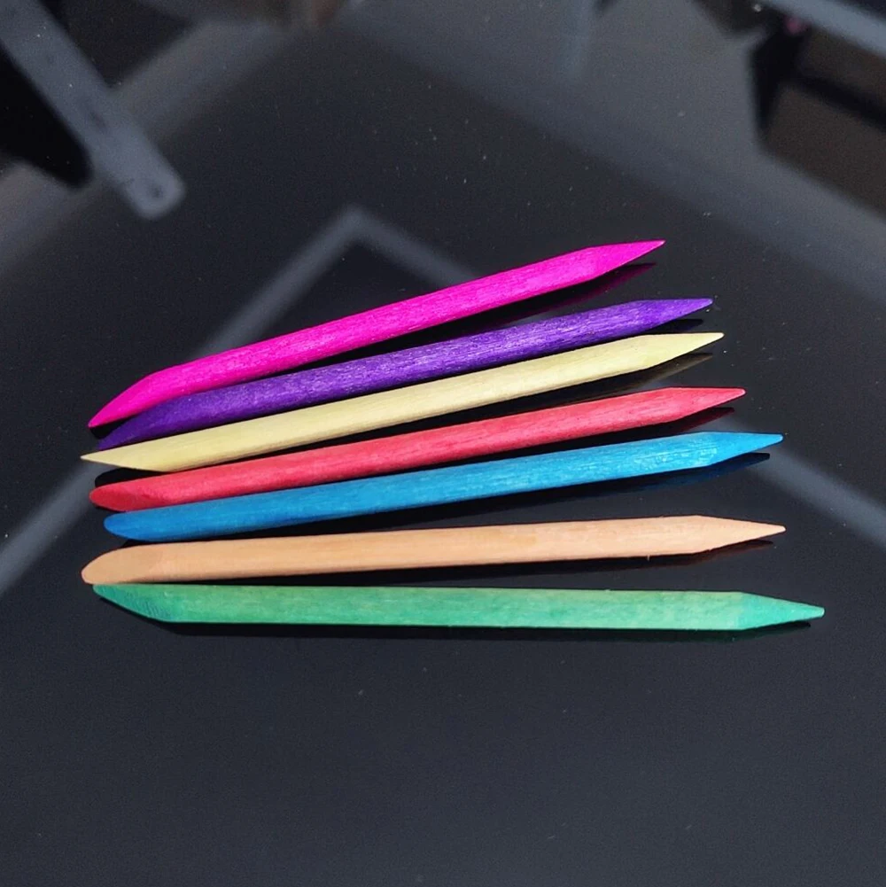 50pcsX75mm Colorful Nail Art Design Orange Wood Stick Cuticle Pusher Remover Manicure Care Cleaner Dead Skin Care manicure tools,nail art pusher,nail manicure tools,manicure pedicure tools,cuticle pusher,nail manicure sticks,dead skin remover