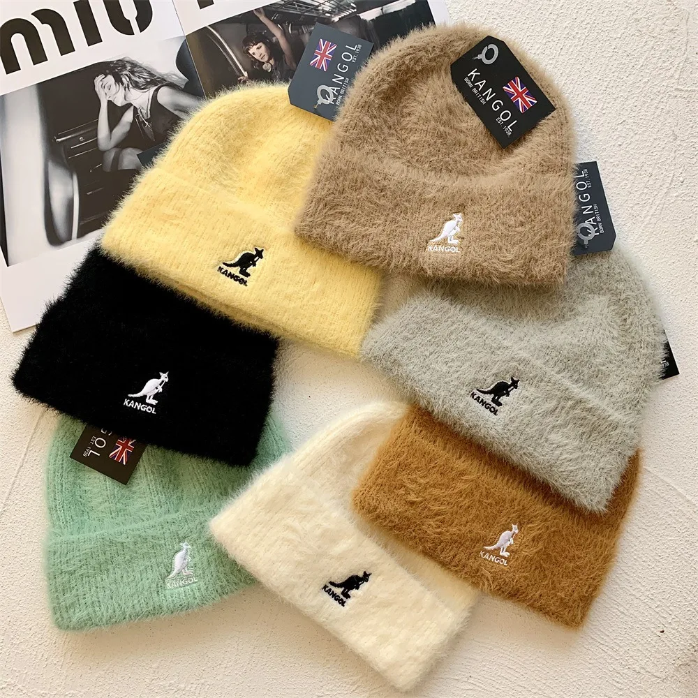 Kangol Mink Fleece Knitted Hat Winter 