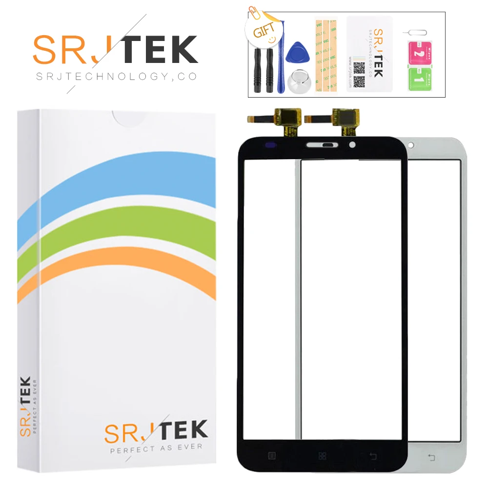SRJTEK 5.5&quot For Lenovo A916 A 916 Digitizer Touch Screen Glass Panel Front Lens Sensor with Logo Replace Parts | Компьютеры и офис