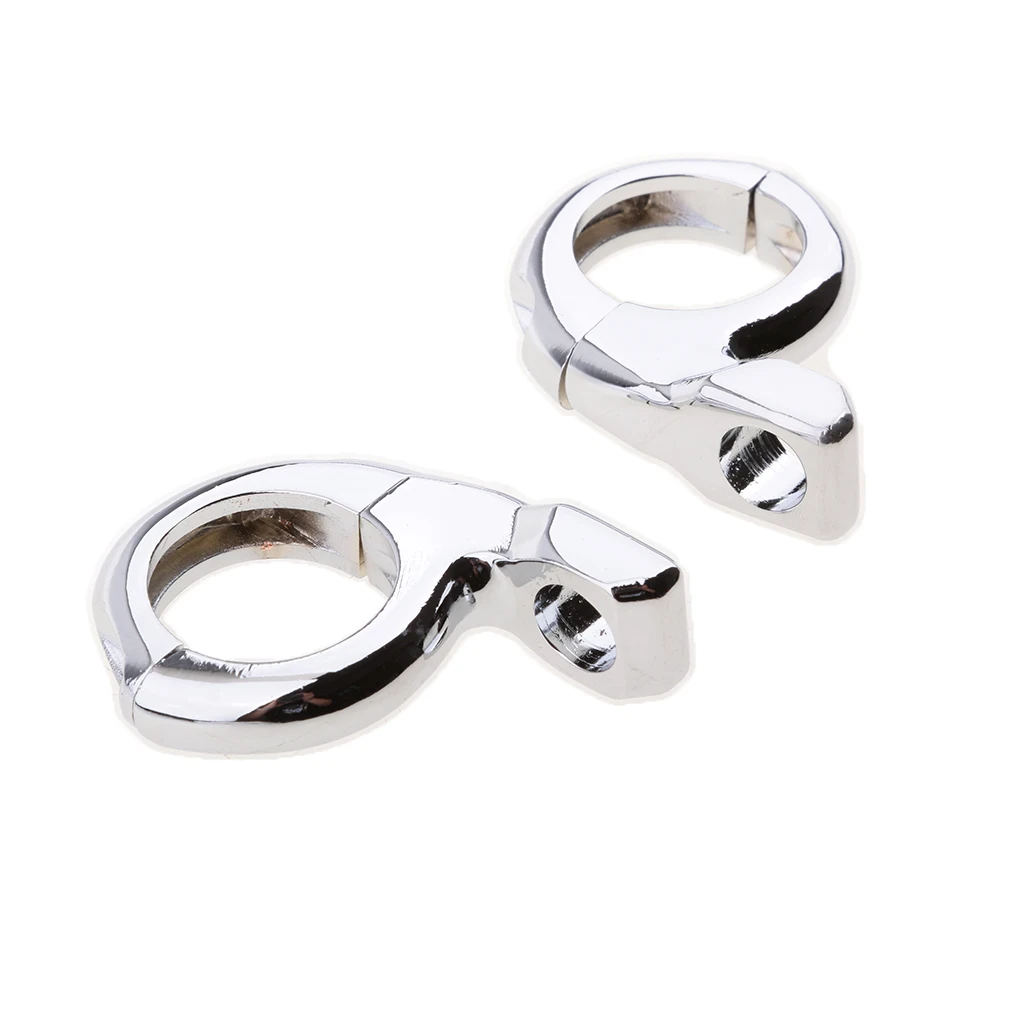 25mm Motorcycle Handlebar Turn Signal Mirror Mount Clamps for Yamaha Black
