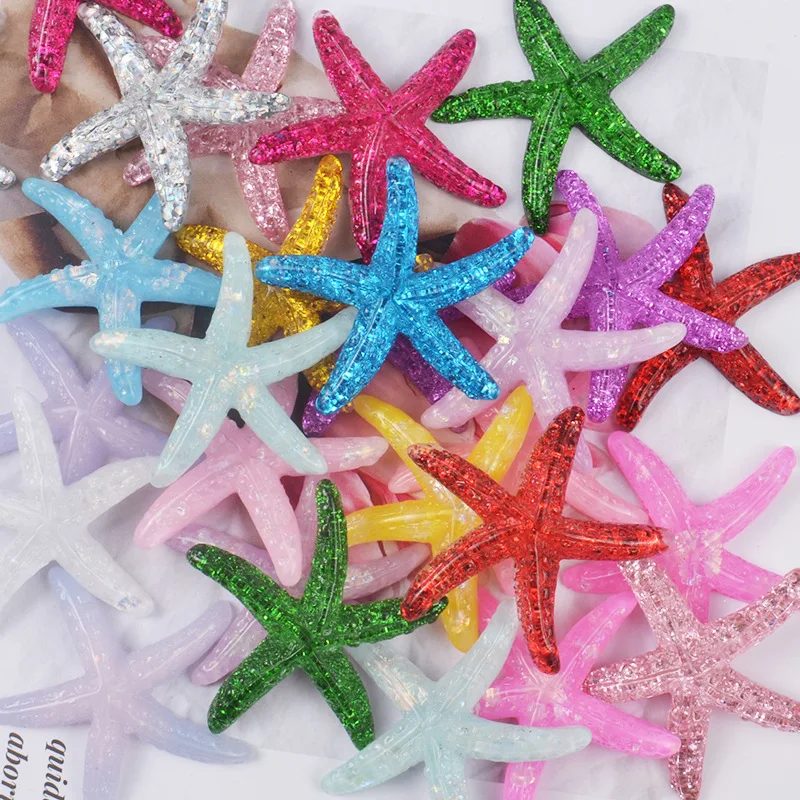 Блеск Морская звезда талисманы для слизи DIY полимерный наполнитель дополнение клейкие аксессуары игрушки Lizun порошок моделирование комплект глины для детей
