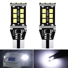 2x T15 W16W светодиодные лампы Canbus 921 912 безошибочный автомобильный фонарь заднего хода для BMW Audi для Volvo и Toyota Subaru Peugeot Nissan Kia Lada
