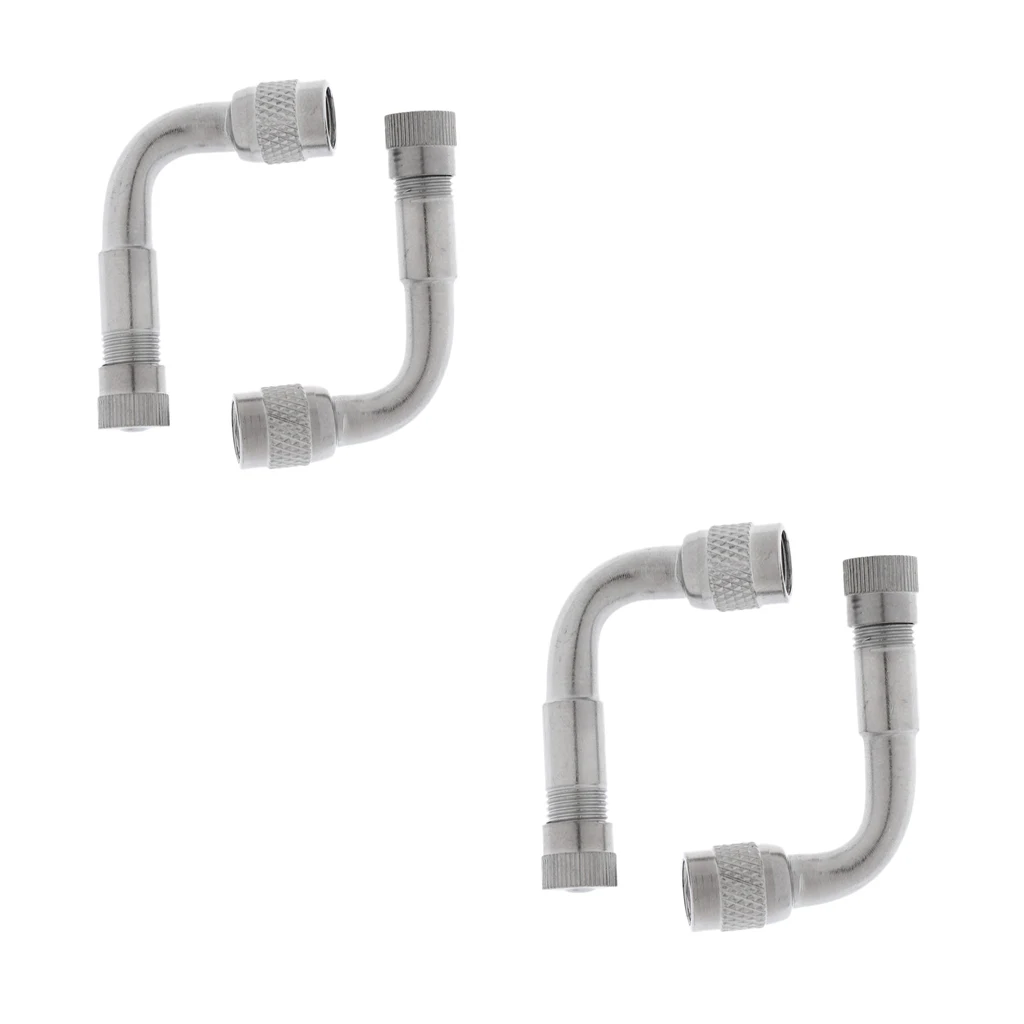 4pcs 90 Degree Valve Adaptor Tyre Extension Adapter Motorcycle Bike