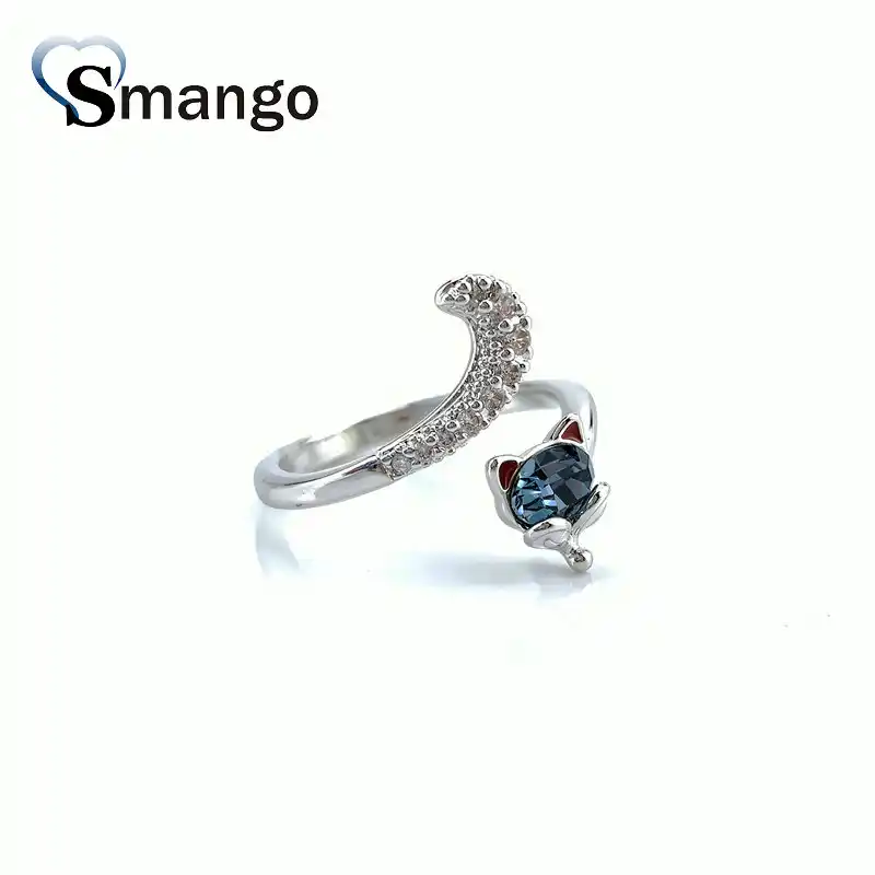 Original Kristalle Von Swarovski Die Fuchs Form Verstellbare Ringe Edlen Schmuck Geschenk Fur Womenfine Schmuck Geschenk Fur Dame Aliexpress