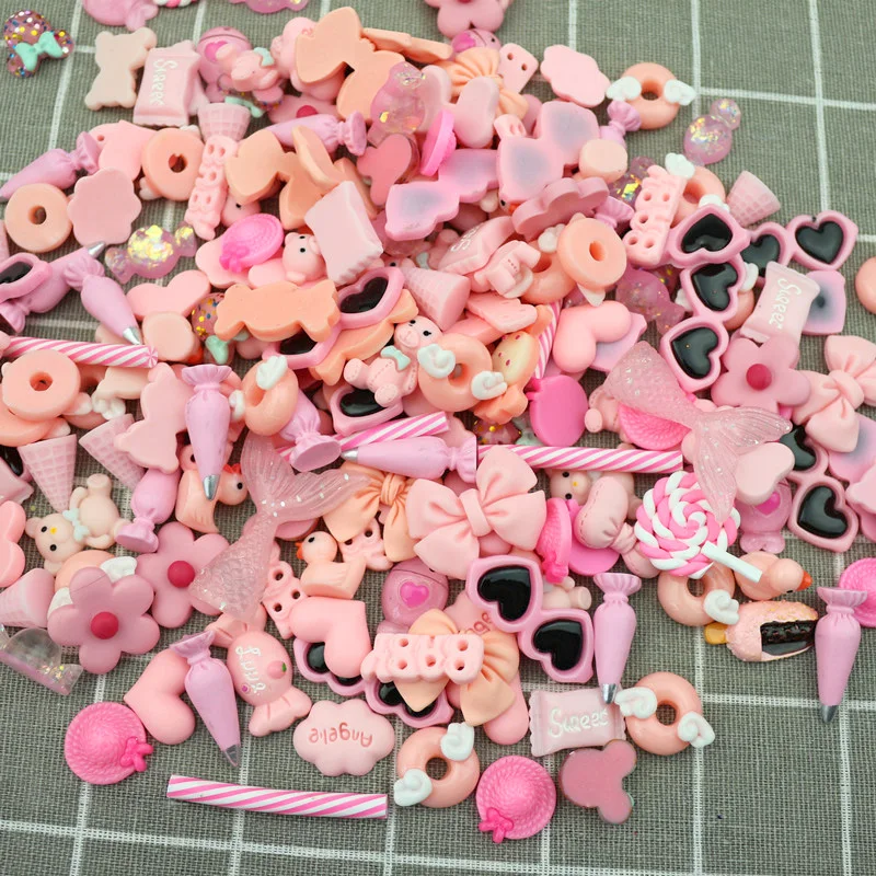20/50 шт смешанные модели смолы украшения DIY рукоделия Basteln аксессуары для волос