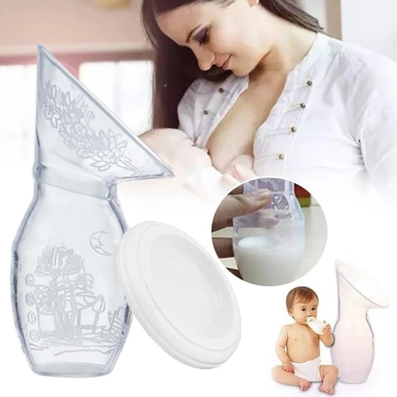 Mom Manual Breast Pump Milk Collector Saver Silicone Breastfeeding Suction HOT 
