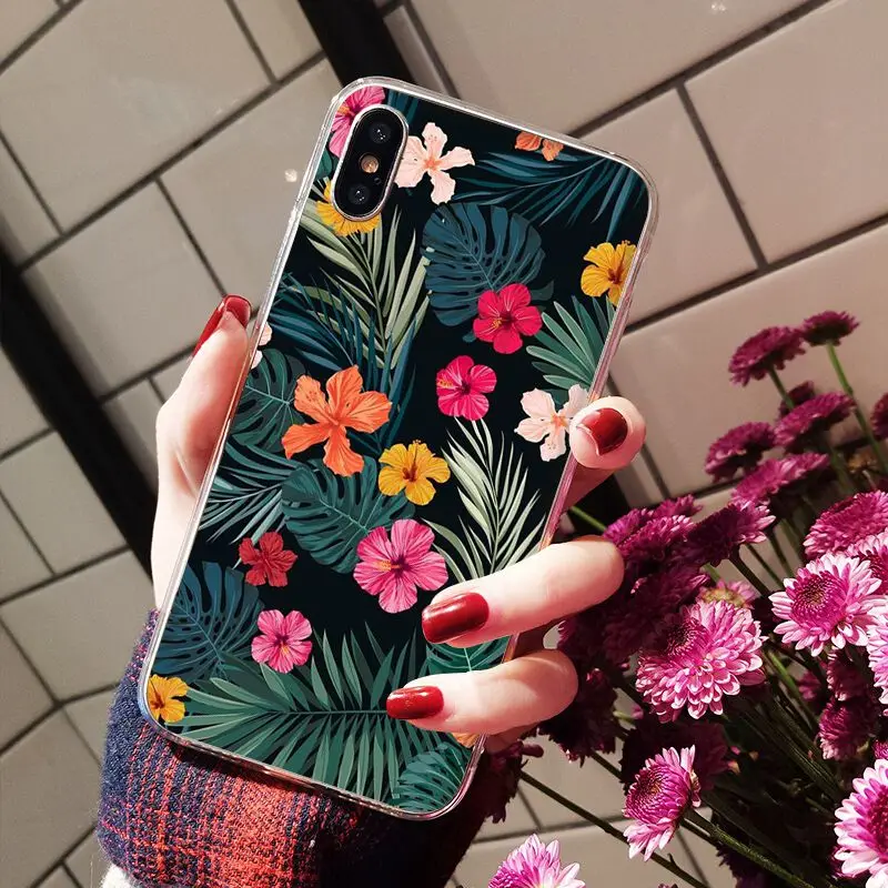 Palm tree Leaves Plant Flower pattern