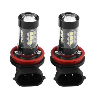 

2Pcs for H8 H11 LED Bulbs12V-24V 80W LED Fog Light Bulb Auto Car Driving DRL Lamps 6000k White