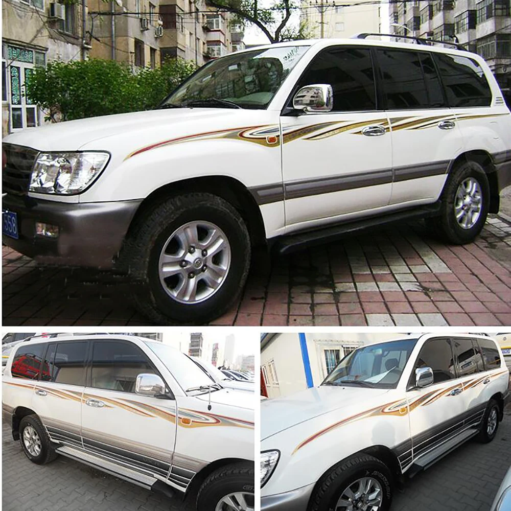 

Набор декоративных наклеек для автомобиля Toyota Land Cruiser 100 LC100 1998-2007, цветные наклейки на боковую дверь автомобиля