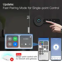

Tuya Biometric Fingerprint Lock Waterproof Fingerprint Wifi Smart Door Lock Multiple Unlocking Fingerprint Lock Smart Security
