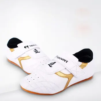 

Breathable Taekwondo Shoes Karate Wrestling Martial Arts Shoes Woman Men Adults and children Soft Oxford Soles Sneakers