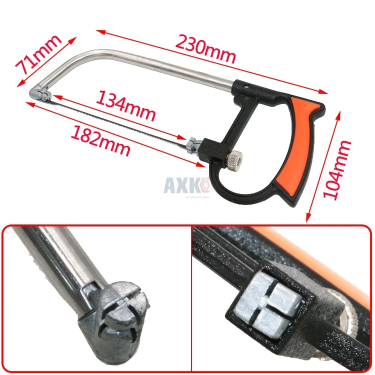 8 in 1 Mental Magic Saw Hacksaw DIY Hand Saw for Wood Woodworking Saws Set Kit with 6 Blades Model Multi Purpose Hobby Tool