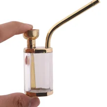 1 шт. Портативный кальяна практичный курительная трубка, курение аксессуары мини Портативный фильтр водопровод Стекло кальян труба кальяна