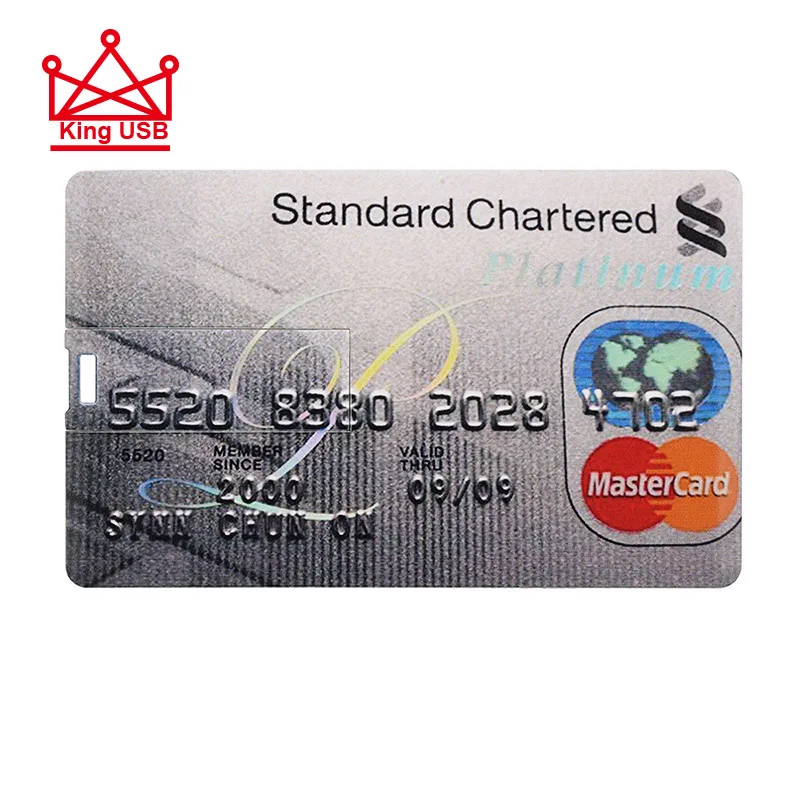 Bank Card Series USB Flash Drive 4GB 8GB 16GB 32GB 64GB 128GB Car Key Memory Stick
