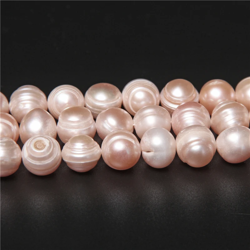 Zhe Ying Genuine Freshwater Pearl Beads for Jewelry Making, 0.8mm Hole  Cultured Potato Shape Pink Pearls for Bracelet Making Loose Beads (Pink  5-6mm