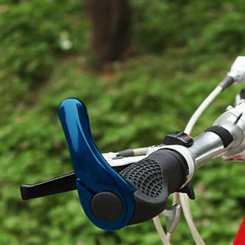 1 Pair Non-slip Ergonomic Bicycle Handlebar Grips with Lock-on Bar Ends MTB Bike Aluminium Horn Grips Bike Accessories