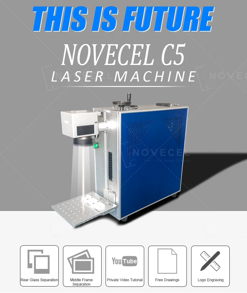 Novecel C5 110V Лазерная Задняя крышка батареи и средняя рамка отделяющая Mchine лазерная маркировочная машина для iPhone