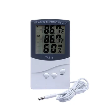 

1pc Indoor Outdoor Thermometer Digital Dual Temperature Display Sensor Greenhouse Display Thermometers