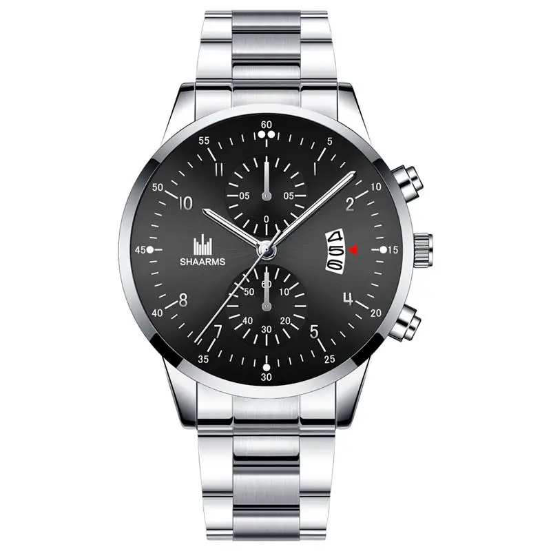 

2019 Men Luxury Wristwatch Stainless Steel Band Quartz Watch Military Sport Male Date Watches Business Clock Relogio Masculino