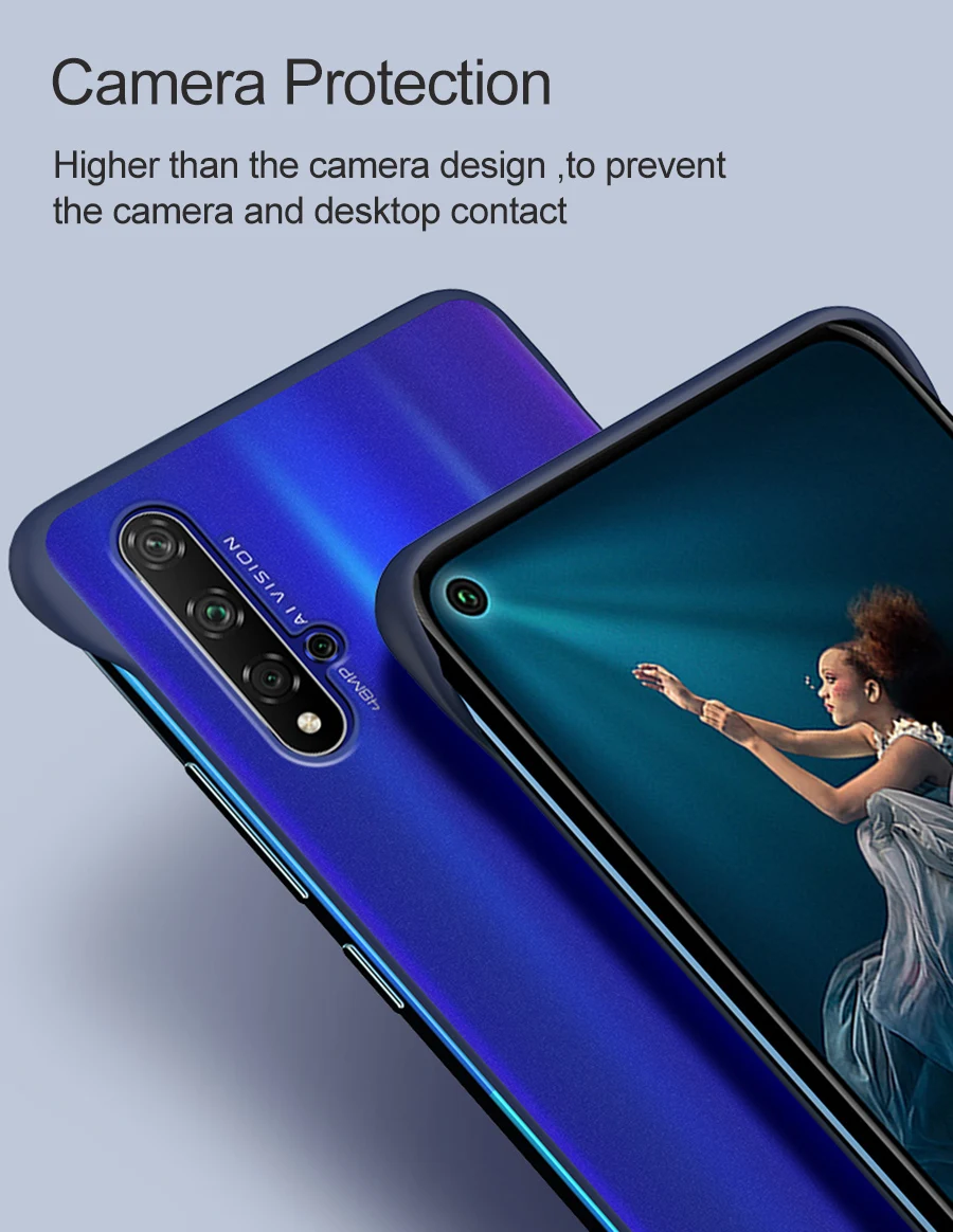 Бескаркасный бампер чехол для huawei Honor 20 20i 10i View 20 9X 8X Max 8C чехол прозрачный задняя крышка телефона для Honor 20 Pro чехлы