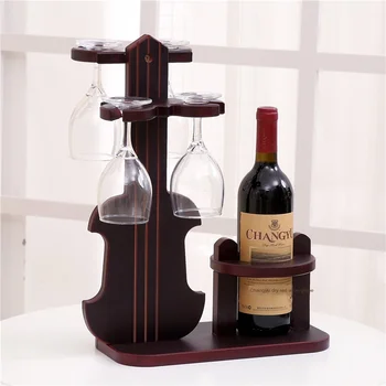 

Thick wood creative red wine rack wooden hard red wine cup rack hanging upside-down warm and delicate wine cup rack wine bottle