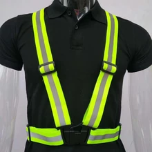 Evidenziare Cinghie Riflettenti di Notte di Lavoro di Sicurezza Corsa E Jogging Ciclismo di Sicurezza Giubbotto Riflettente Ad Alta Visibilità Riflettente di Sicurezza Giacca