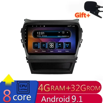 

9" 4G RAM 8 cores Android Car DVD GPS Navigation For Hyundai Santa FE IX45 2015 2016 2017 audio stereo car radio headunit wifi