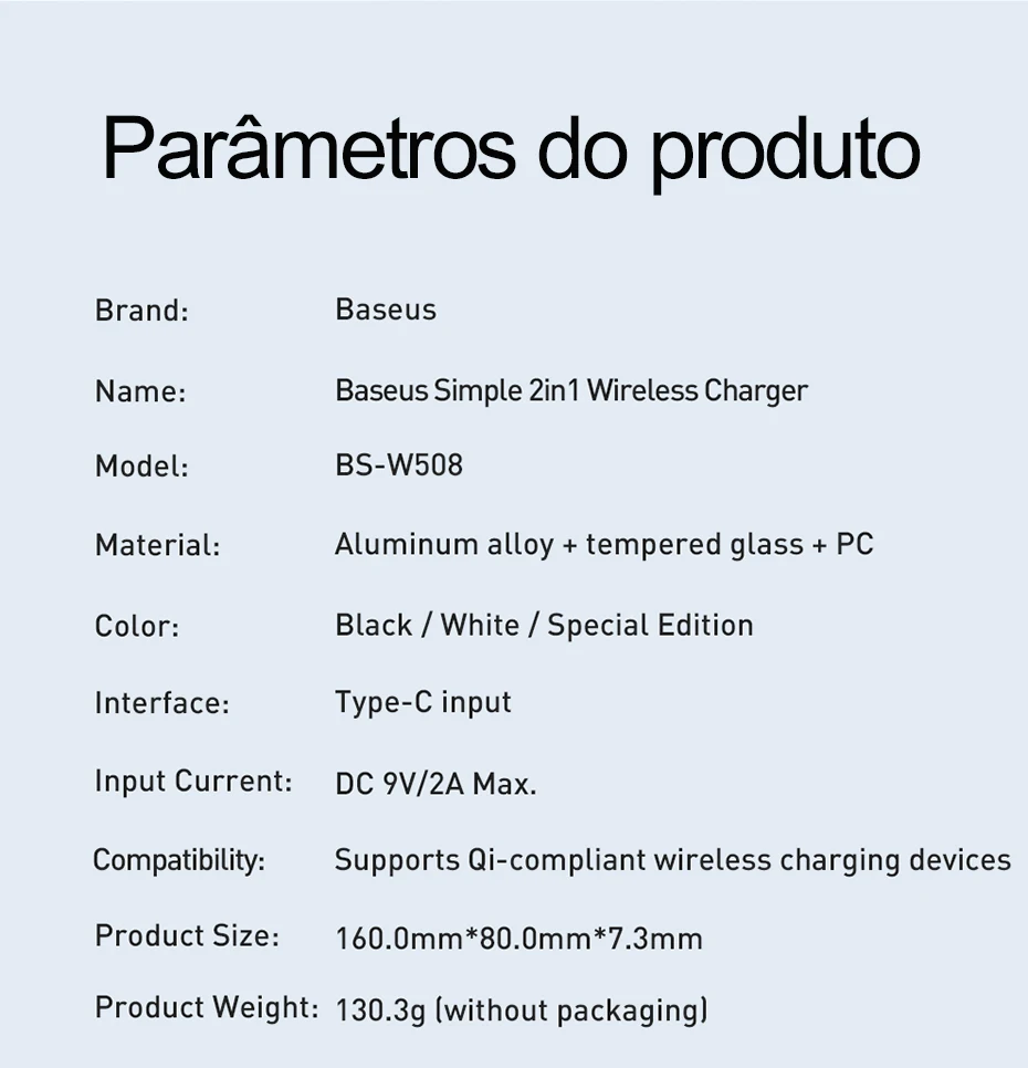 Carregador sem Fio Almofada de Carregamento sem Fio Visível para Samsung Carregamento para Airpods Duplo de 15w para Iphone Baseus xs xr Galaxy Note 10 Plus Nota 9 8 S10 s9 11 Pro Max x 21 Cheap Carregadores sem Fio