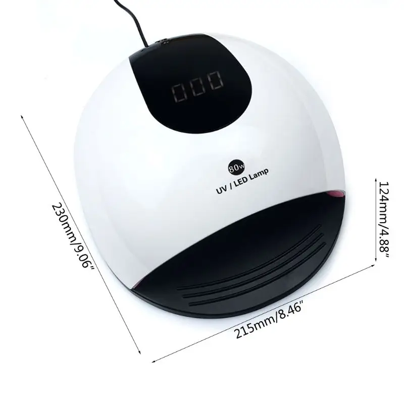 Автоматический Датчик Светодиодный УФ-лампа для ногтей Гель-лак сушилка светильник для маникюра терапия машина T4MB