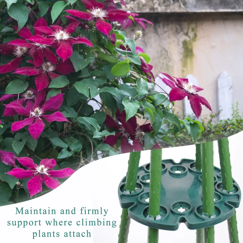 Plastic Plant Supports Plant Climbing Support Plant Stem Support Plant Support Racks Plant Support Connector Plant Support Stick Garden Frame Plant Support Plant Holder Protection Tray Bamboo Cane Holder Landscape Engineering Balcony Rack Garden Supplies