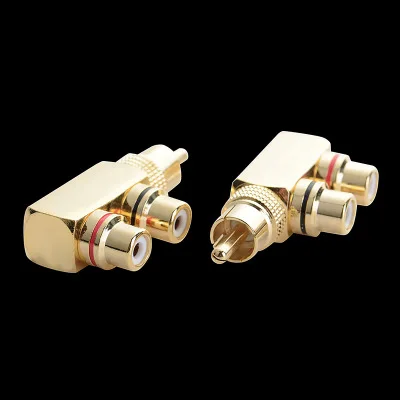 1 RCA штекер до 2 RCA розетка AV аудио-видео адаптер разъем сплиттер Конвертер Разъем 1 RCA штекер до 2 RCA розетка AV аудио-видео адаптер разъем сплиттер Конвертер Разъем