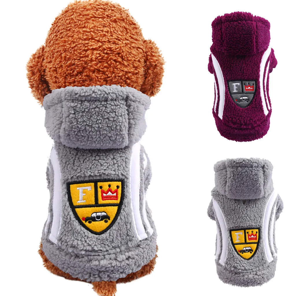 

Dog clothes Fashion Pet Hooded Lamb Cashmere Coat Autumn And Winter Comfort Cat Dog Clothing ubranka dla psa Dropship #91140