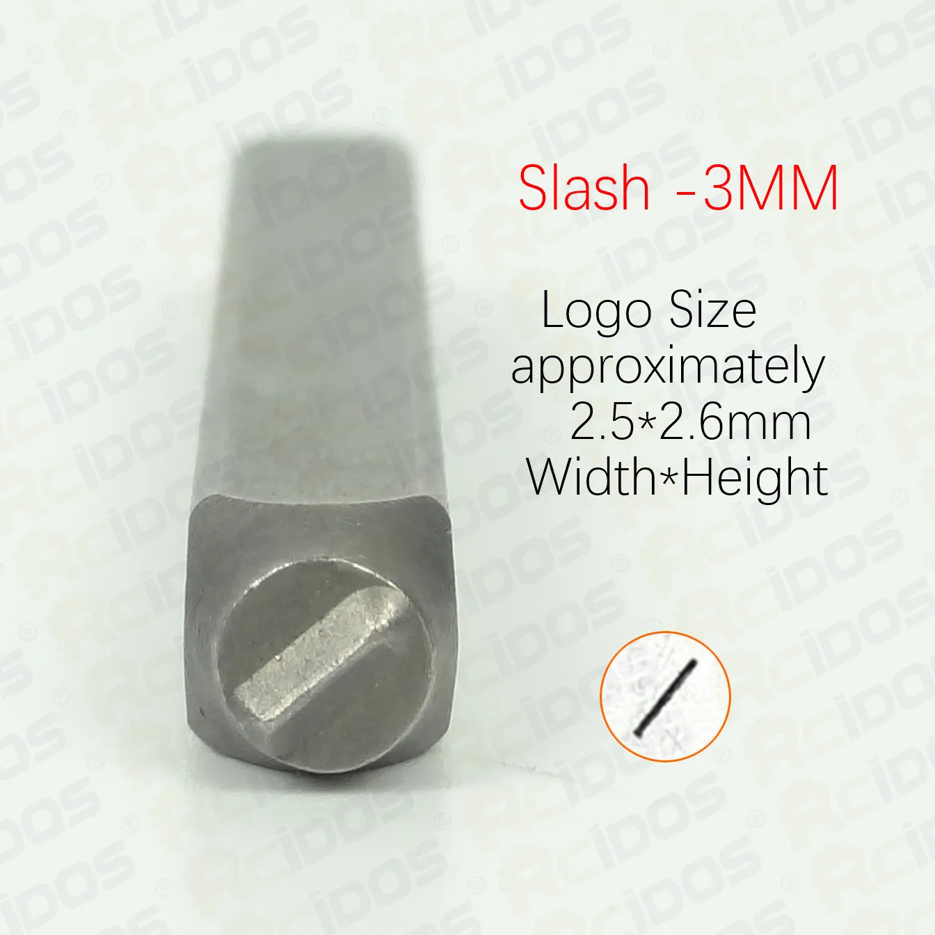 Slash -3MM 3 мм горизонтальный бар/звездочка/плюс-минус/4 мм косой знак символы Сталь Штамп Буквы, металлические ювелирные изделия сталь слово удар штамп печать - Цвет: Slash -3MM