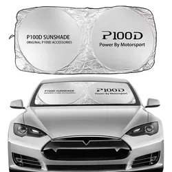 Premium Car Windshield Sunshade Cover - UV Protection & Sun Insulation Car Accessory (For P100D)