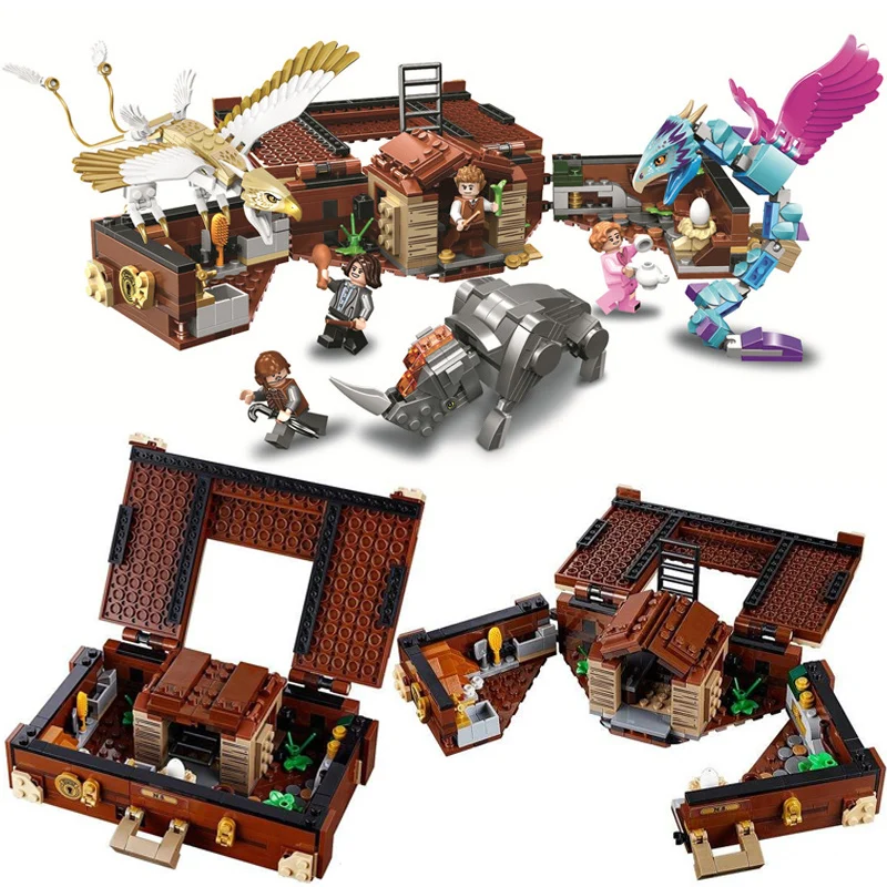 

16059 Fantastic Beasts Grindelwald Newt's Case of Magical Creatures Building Blocks Set Toys Compatible LegoING 75952