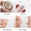 100Pcs Reusable Crystal Stick Double End Nail Art Cuticle Pusher Cuticle Remover Tool Pedicure Care Nails Manicures Dotting Tool 5