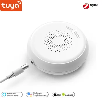 

ZigBee Gas Sensor, Leakage Detector Wireless Alarm Sensor Automatic Intelligent Sensor, Security Alarm Kits works Alexa,Google