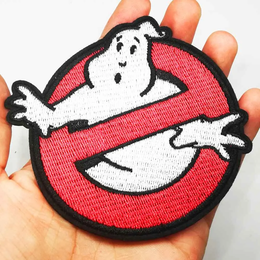 Большой размер Полный вышитый Железный На Ghostbusters Ghost нашивки кружевная ткань патч для Хэллоуина одежда оптом