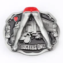 Truck pattern belt buckle driver belt metal buckle belt accessories DIY