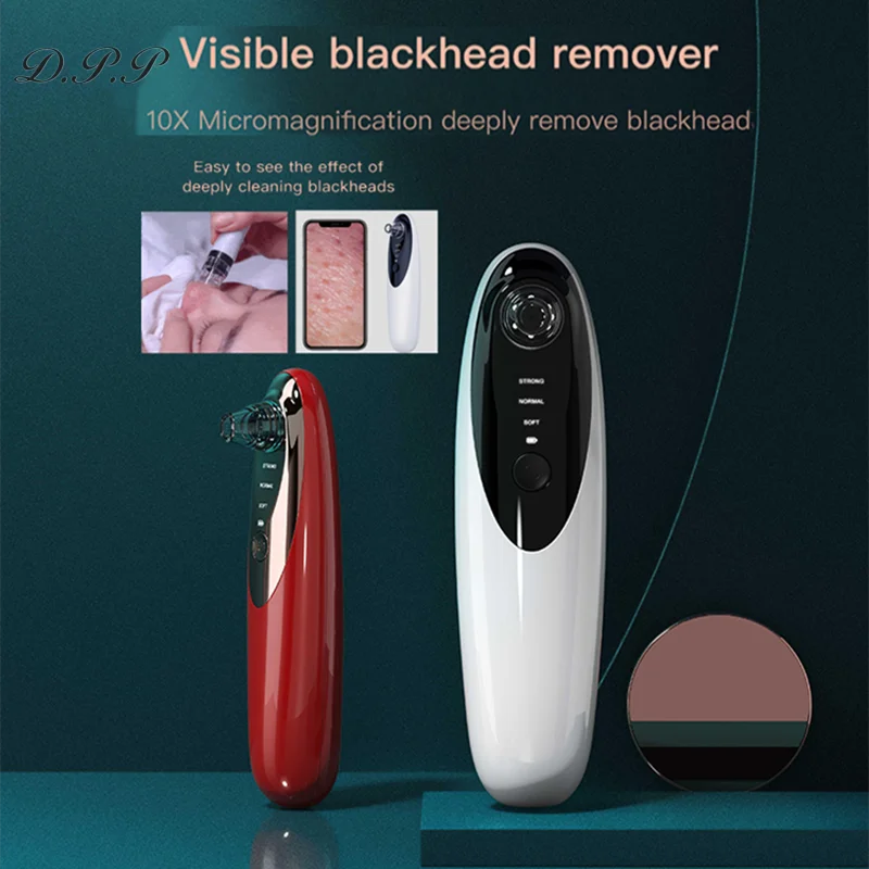 

Blackhead Remover Vacuum With Camera Wifi Visible Facial Pore Vacuum Suction Cleaner Electric Black-head Suctioner Extractor