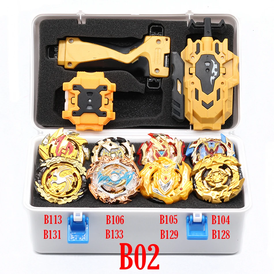 Beyblade Burst Toy B150 B149 B148 Metal Funsion Bayblade Set Storage Box With Handle Launcher Plastic Box Toys For Children gift