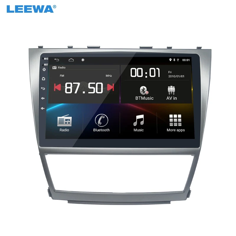 LEEWA 10 1 дюймовый большой HD экран Android 8 автомобильный медиаплеер с GPS навигацией
