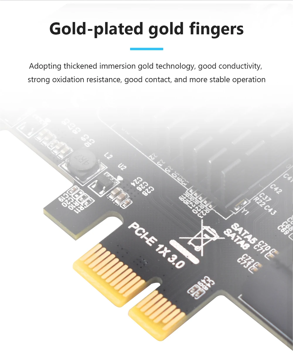 TISHRIC PCI-E SATA Controller Expansion Card - 6/8/10 Ports, ASM1166, PCI SATA3.0 Adapter Description Image.This Product Can Be Found With The Tag Names Adapter, Asm1166 6 ports, Asm1166 sata controller, Expansion card, Pci sata ide controller card